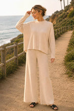 Zenana Viscose Sweater Top & Pants Set thumbnail 1
