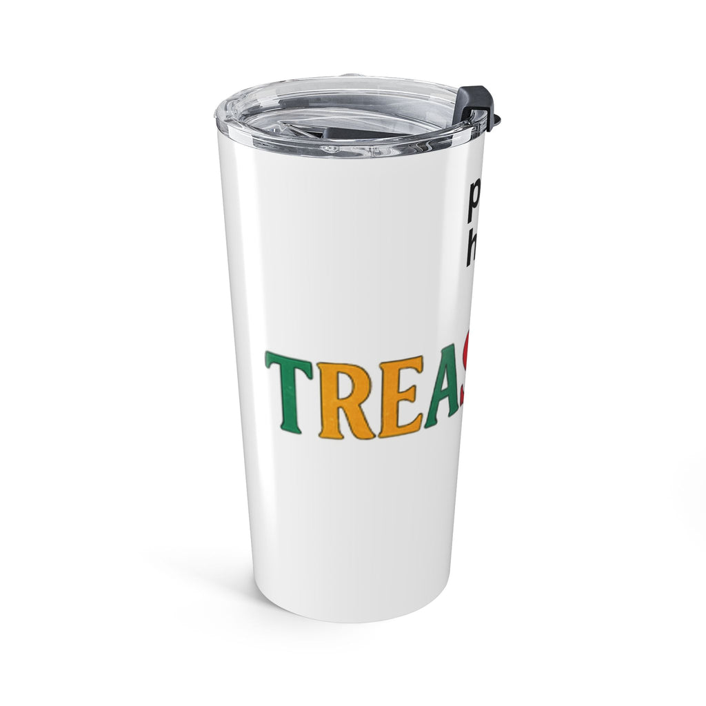 Holiday 'Treasure' 20oz Insulated Tumbler — Christmas Red & Green Travel Cup