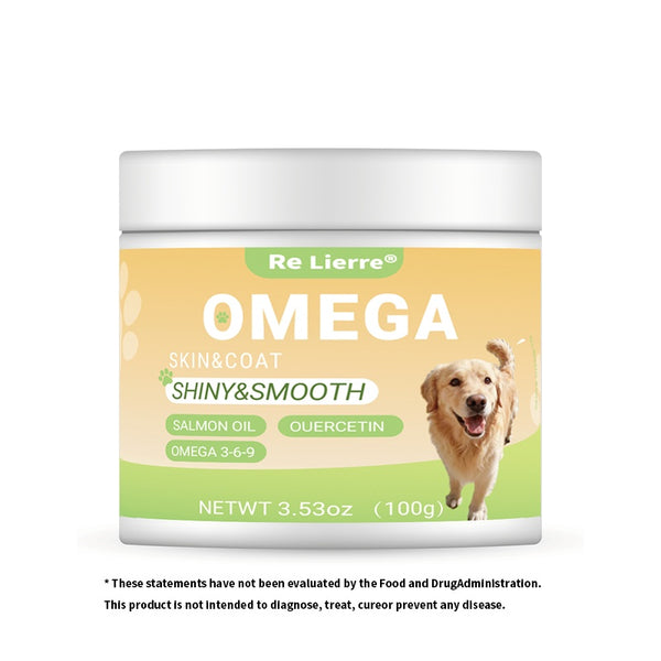 Dog Omega 3-6-9 Soft Chews with Salmon Oil, Quercetin & Biotin
