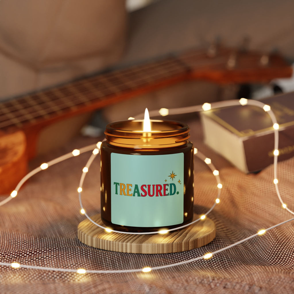 Treasured Scented Soy Candle — Amber Jar (Multi-Size)
