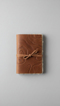 Refillable journal with artisanal paper