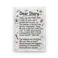Dear Diary Funny Student Hardcover Journal — Lined Notebook for Back-to-School, Teen Humor & School Memories