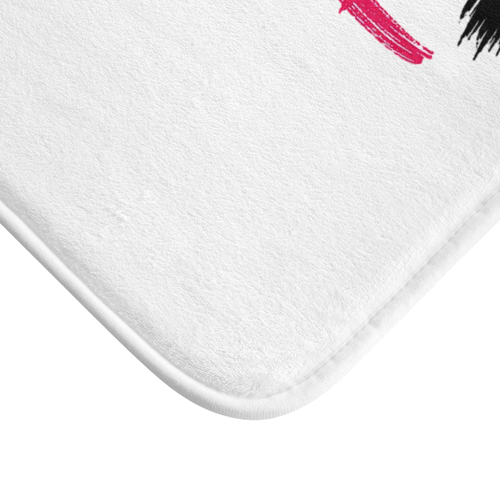 Peace and Progress Bath Mat — "Built on Faith, Fueled by Ambition" Inspirational Bathroom R (No image)ug