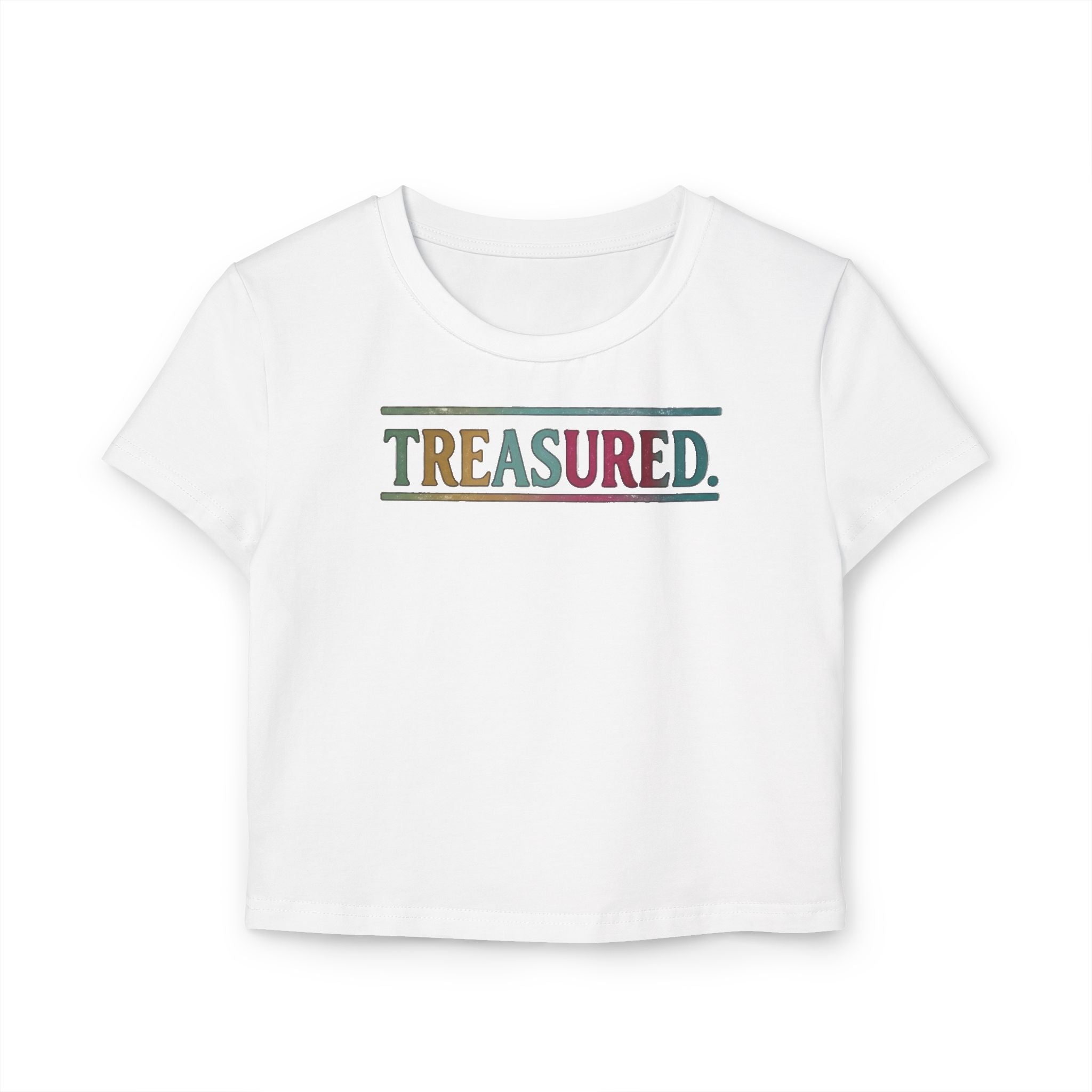 Treasured Crop Tee — Women’s Graphic Baby T-Shirt