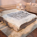 Plush Blanket — “Dear Diary” Funny Journal Note Throw thumbnail 8