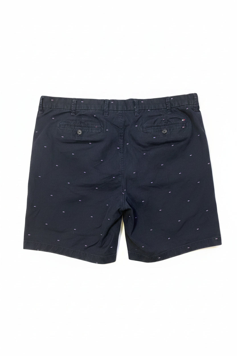 Tommy Hilfiger Navy Micro Print Chino Shorts