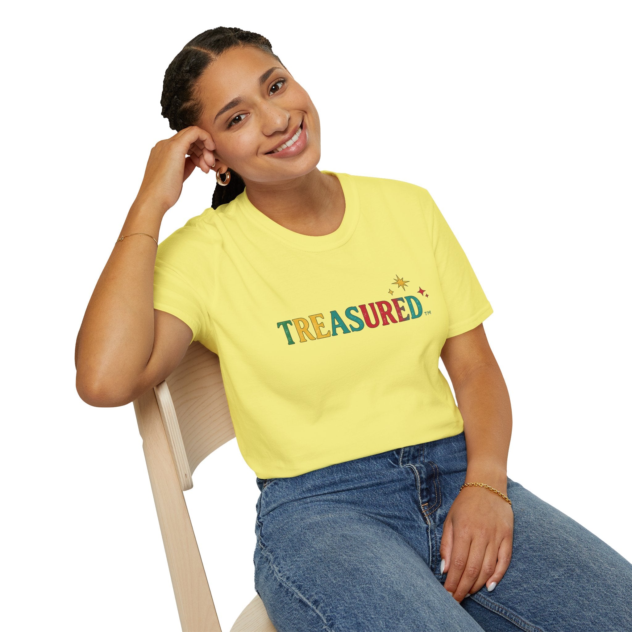 T-Shirt — 'Treasured' Colorful Retro Graphic Tee