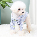 French Small Incense Style Fighting Pet Clothes Dog Pajamas thumbnail 3