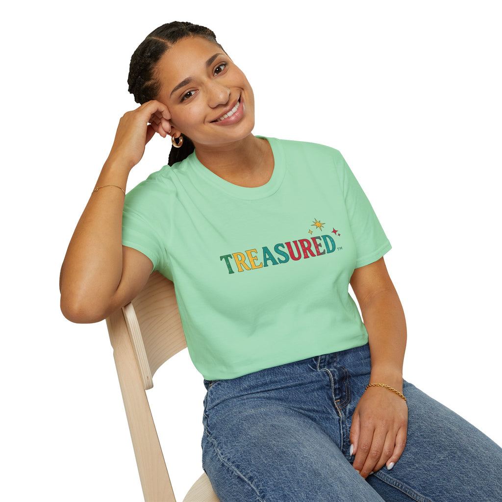 T-Shirt — 'Treasured' Colorful Retro Graphic Tee