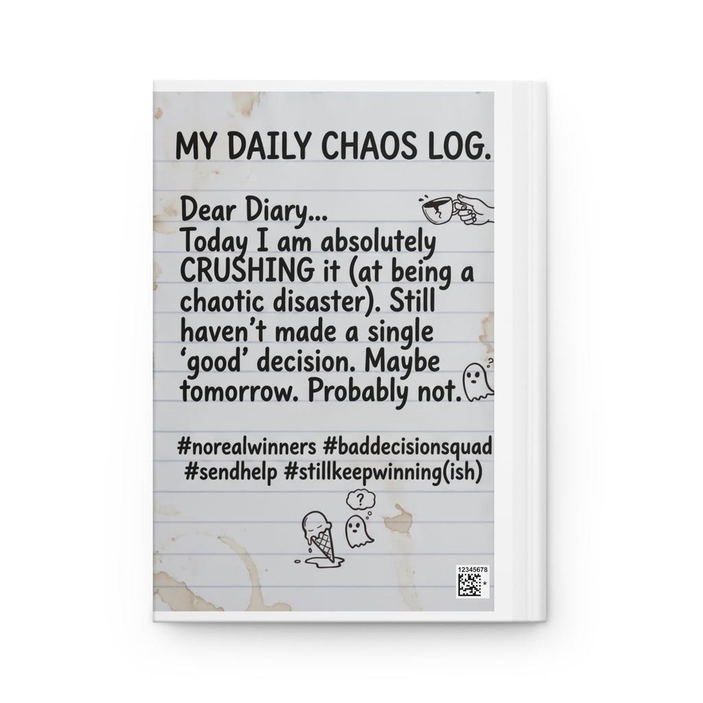 Hardcover Journal — Funny 'Dear Diary: The Struggle Is Real' Chaos Log Volume II