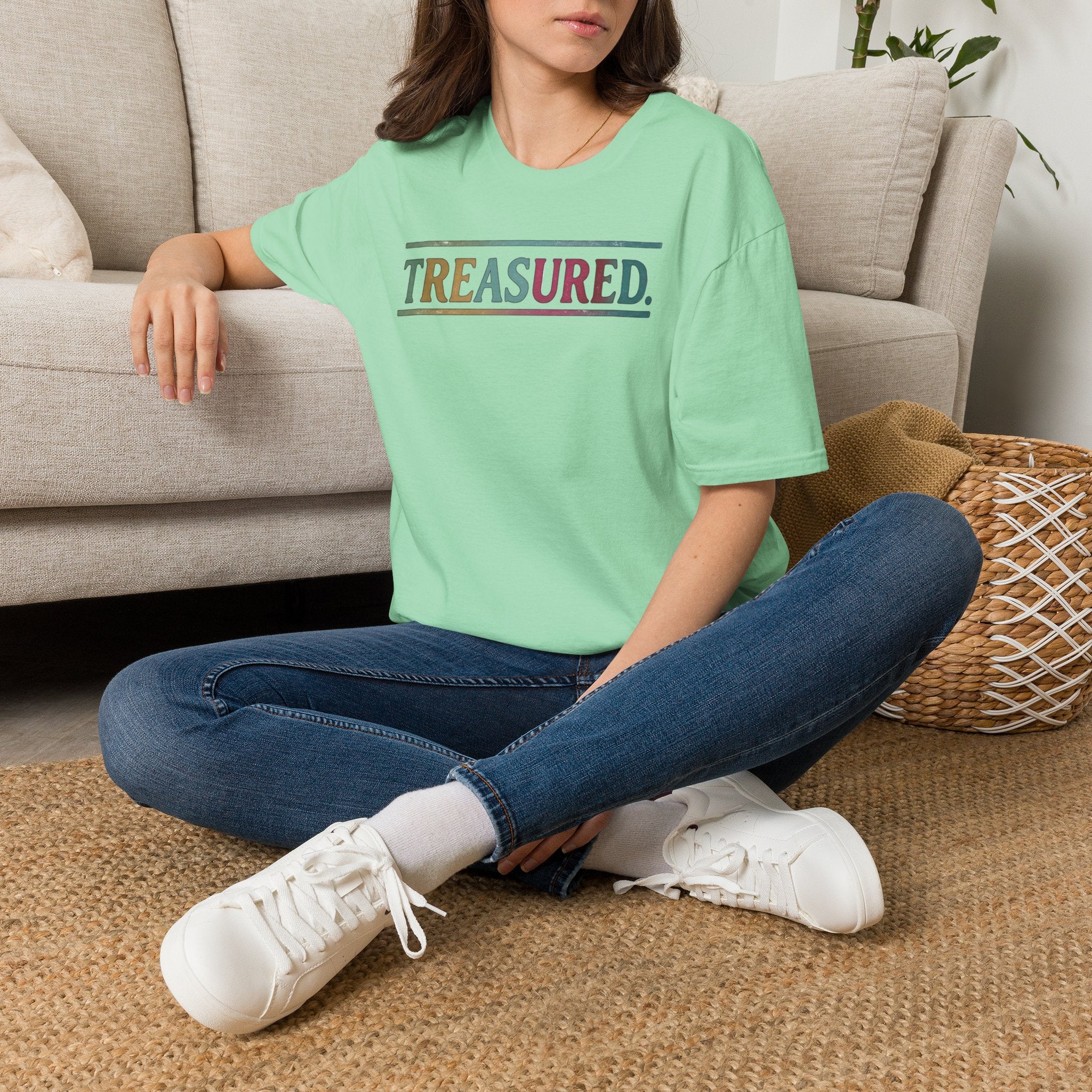 T-Shirt — 'Treasured' Colorful Retro Graphic Tee