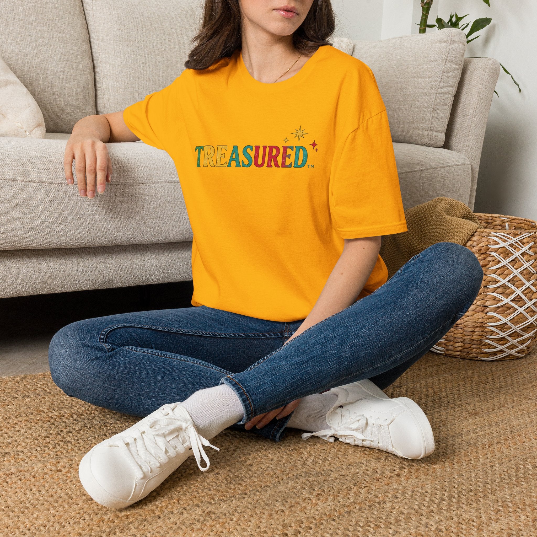 T-Shirt — 'Treasured' Colorful Retro Graphic Tee