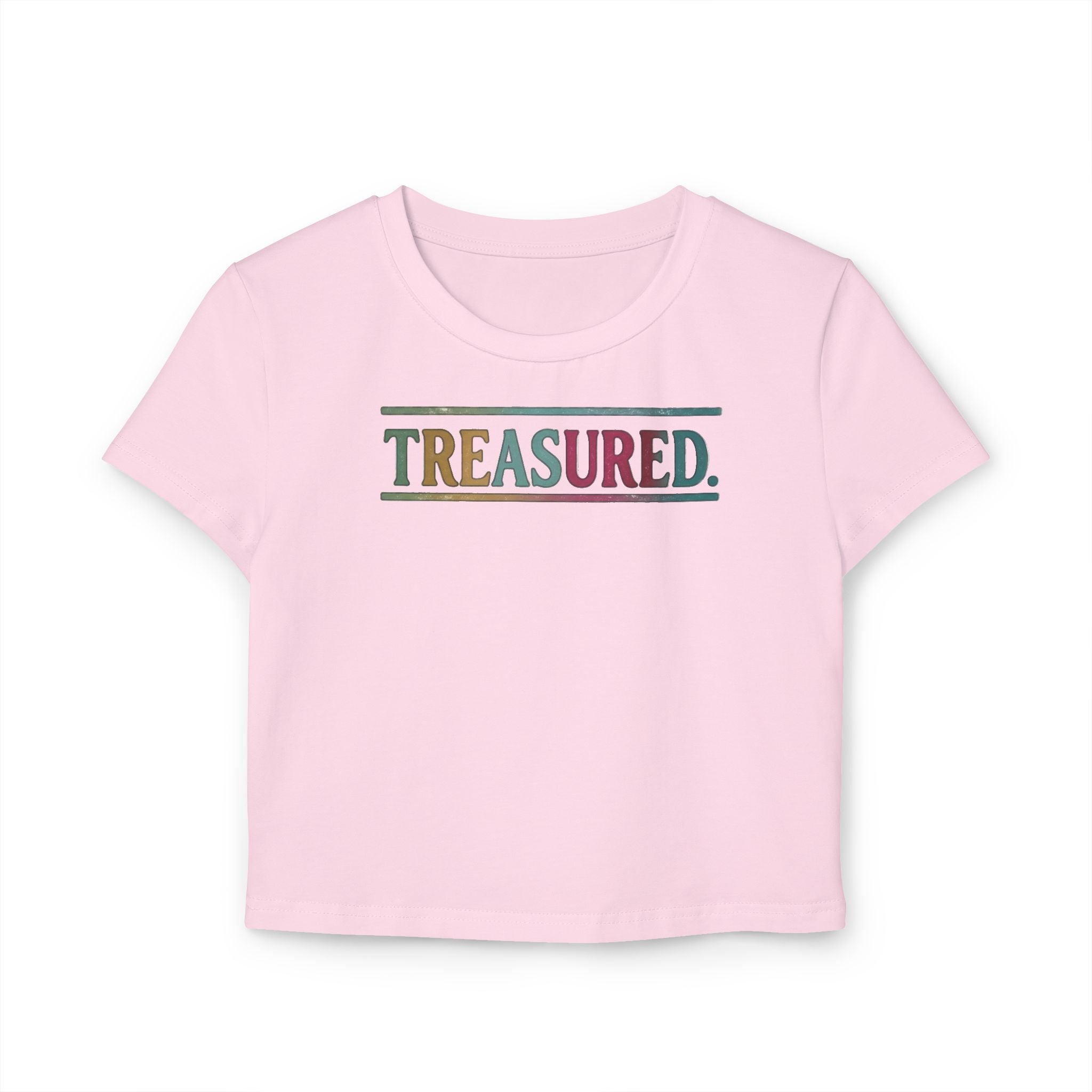 Treasured Crop Tee — Women’s Graphic Baby T-Shirt