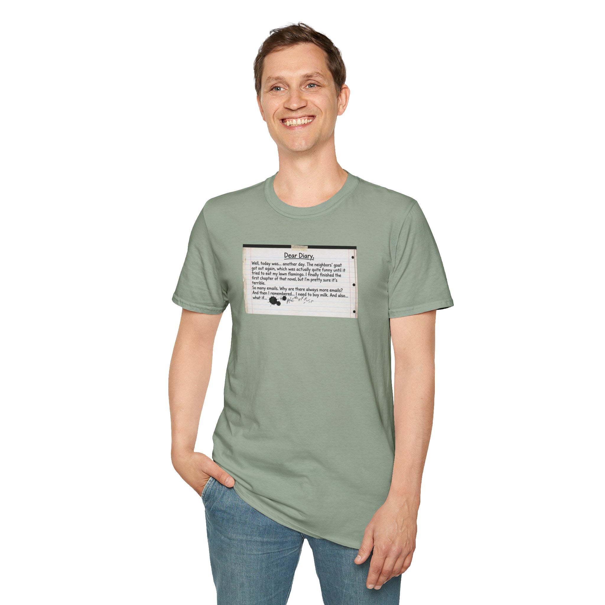 T‑Shirt — Funny "Dear Diary" Journal Quote Tee (Relatable Humor Gift)