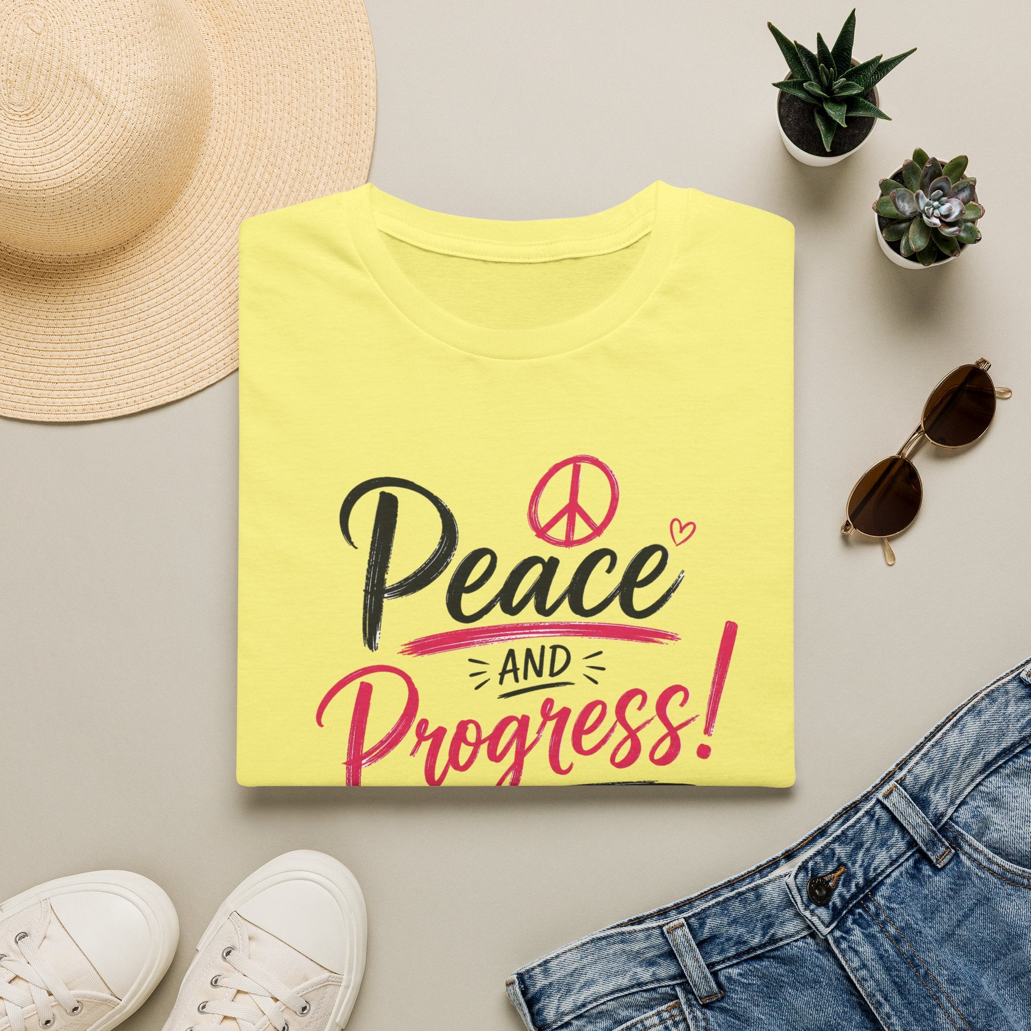 Peace & Progress Unisex Softstyle Tee | 12 Colors, S–4XL