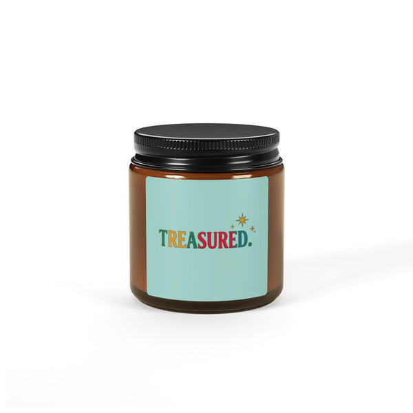 Treasured Scented Soy Candle — Amber Jar (Multi-Size)