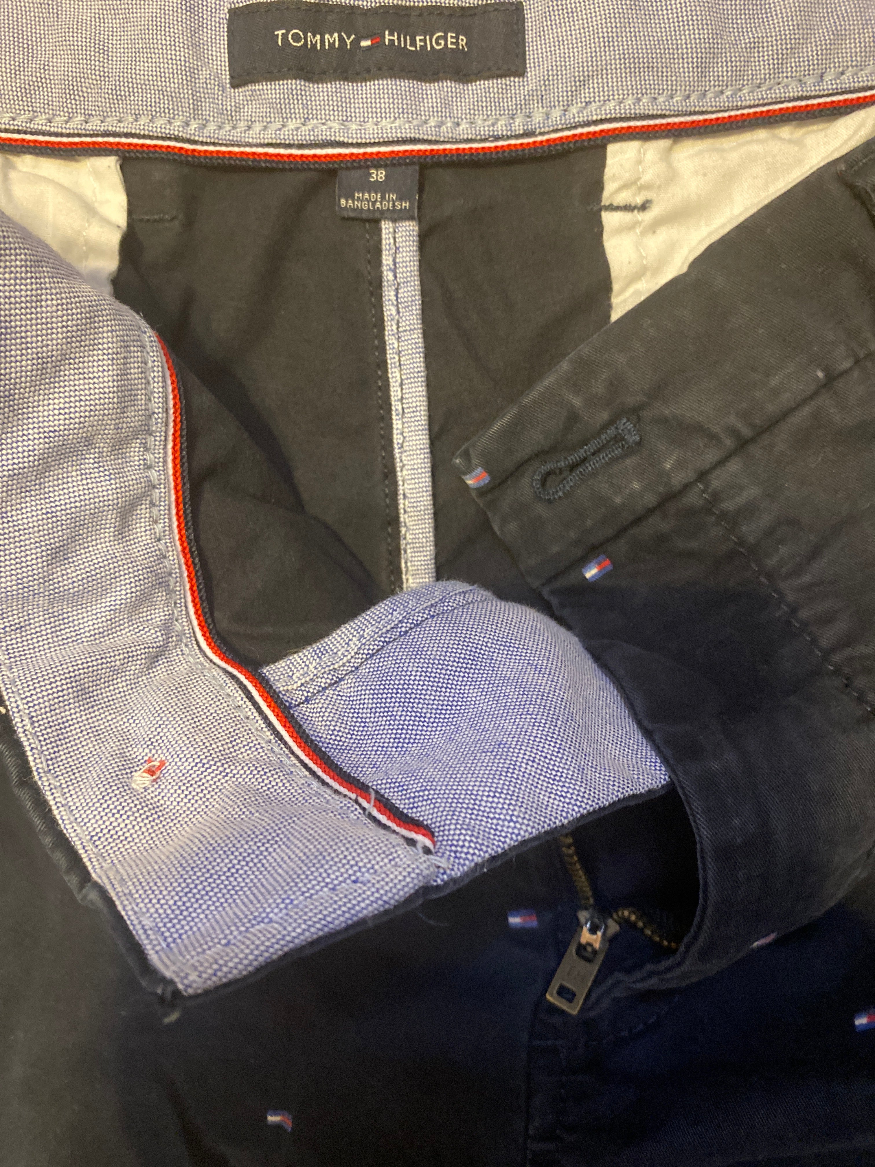 Tommy Hilfiger Navy Micro Print Chino Shorts