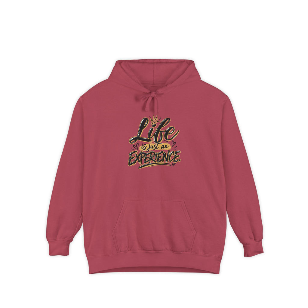 Hoodie — “Life is just an Experience” Inspirational Graphic Hoodie