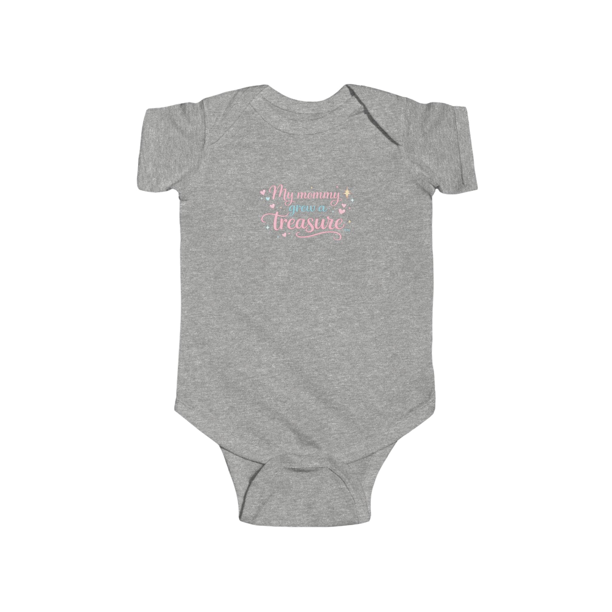 Infant Bodysuit “My Mommy grew a Treasure” Baby (A)- Cute Floral