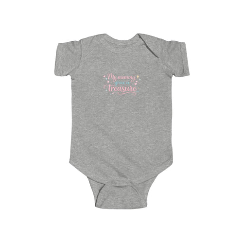 Infant Bodysuit “My Mommy grew a Treasure” Baby (A)- Cute Floral