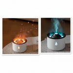 Volcano Aromatherapy Humidifier | Flame Effect Mist Diffuser with Ambient Light thumbnail 1