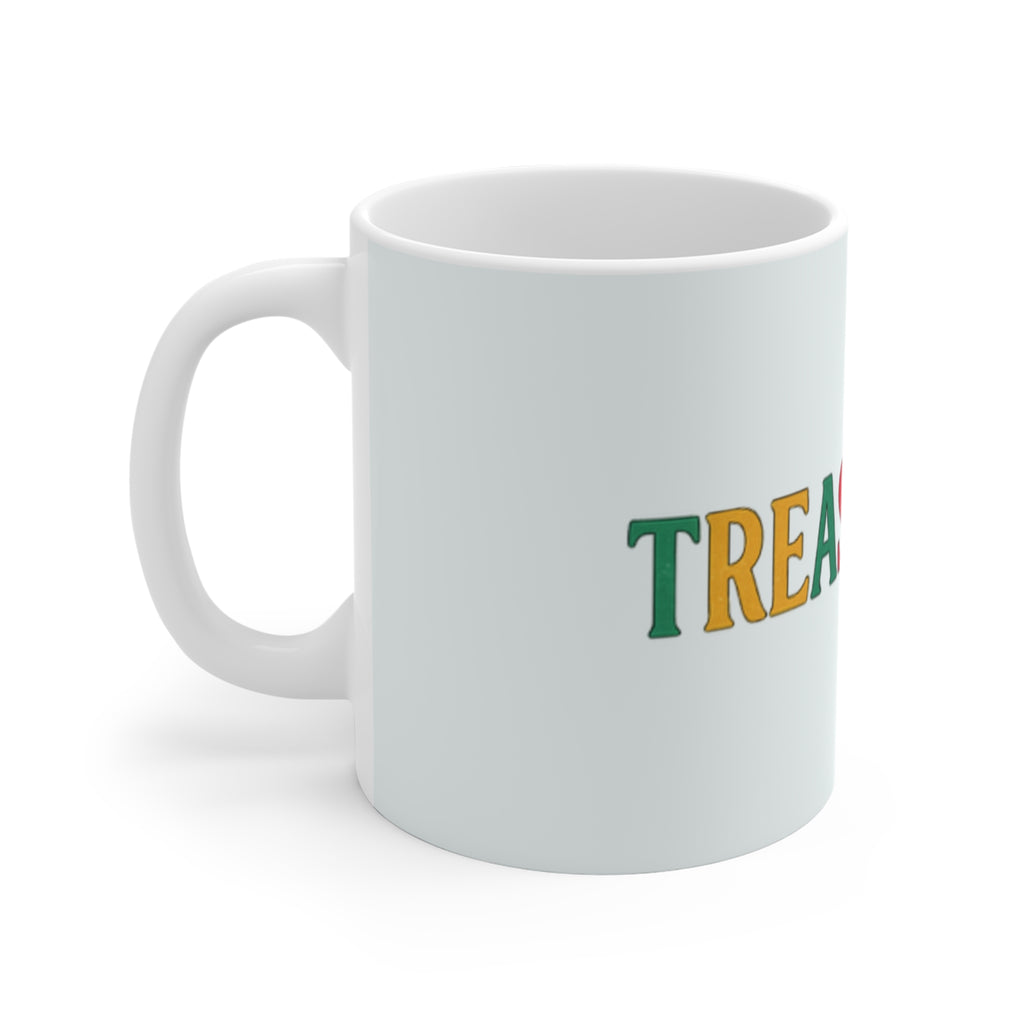 Treasured Days Colorful Typography Mug — 11oz