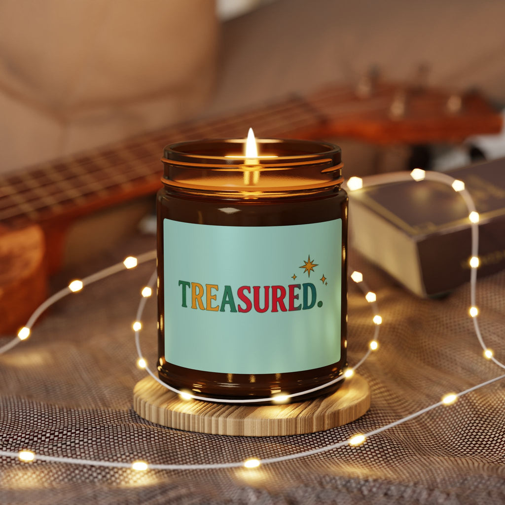 Treasured Scented Soy Candle — Amber Jar (Multi-Size)