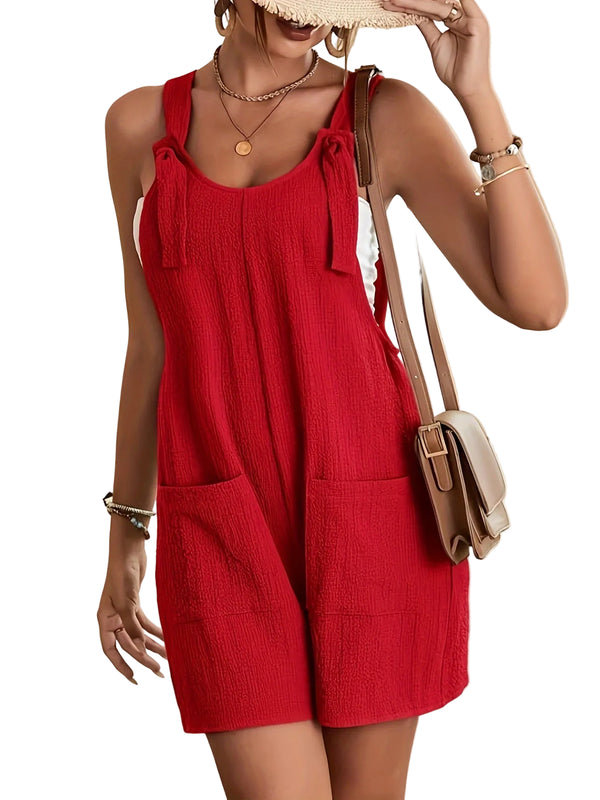 Casual Fashion Suspender Shorts Jumpsuit Strap Pants