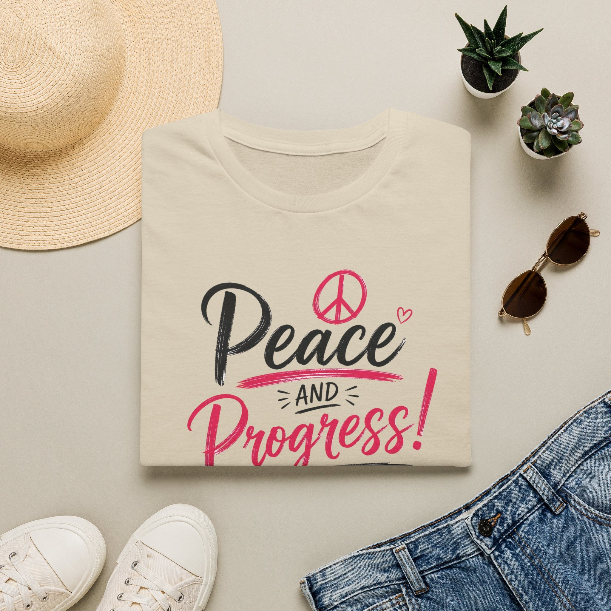 Peace & Progress Unisex Softstyle Tee | 12 Colors, S–4XL