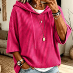 Solid-color Hoodie With Double Hoods And A Drawstring thumbnail 1