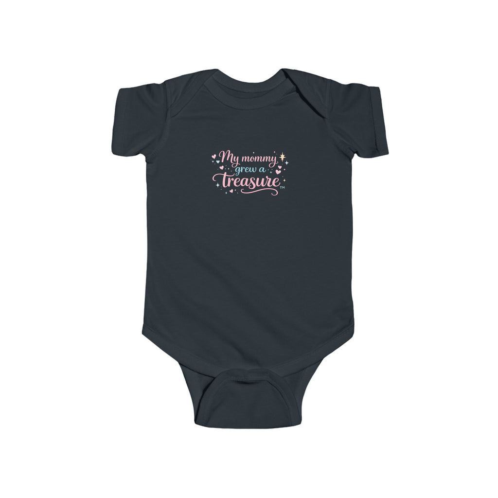 Infant Bodysuit - "My Mommy Grew a Treasure" Baby Onesie B