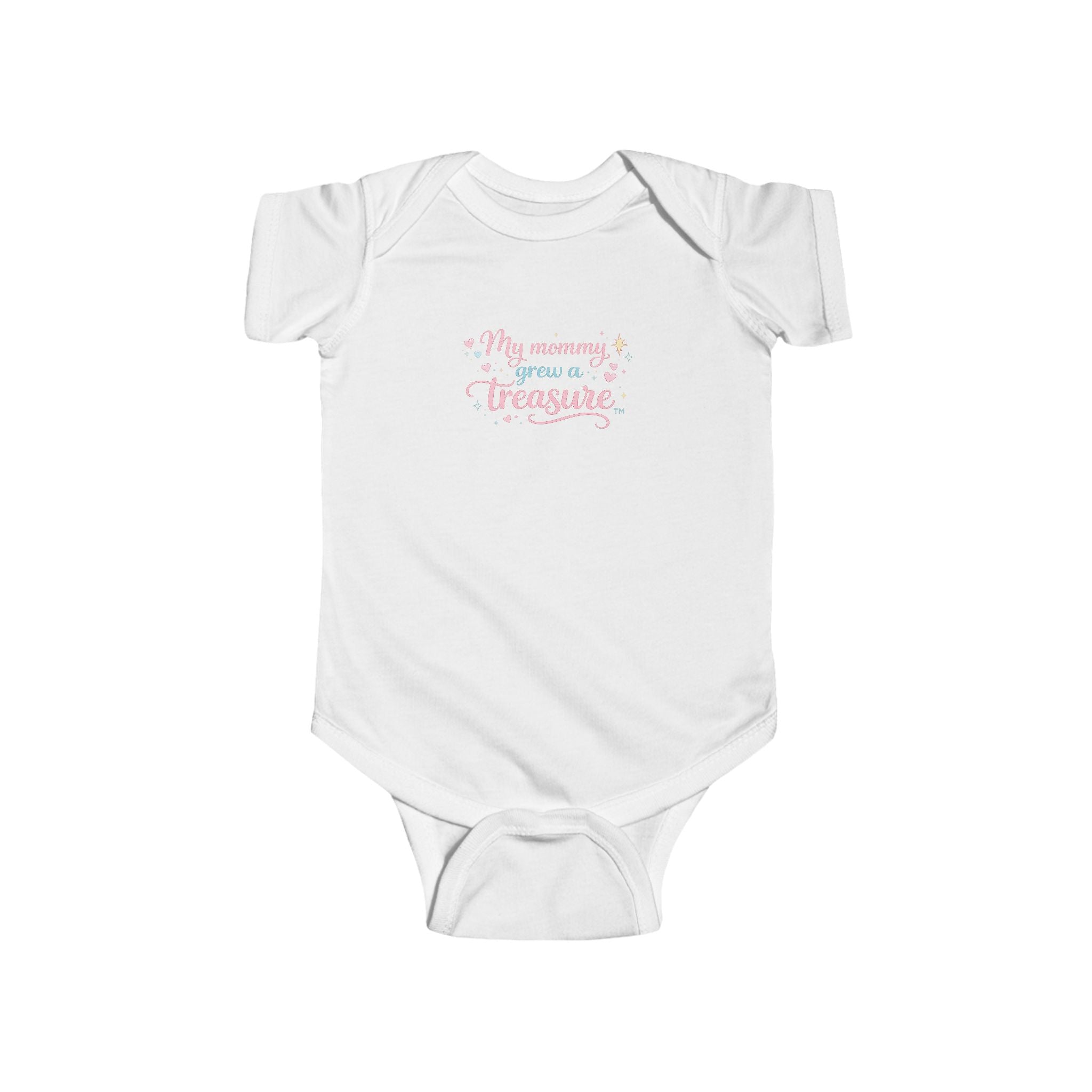 Infant Bodysuit “My Mommy grew a Treasure” Baby (A)- Cute Floral