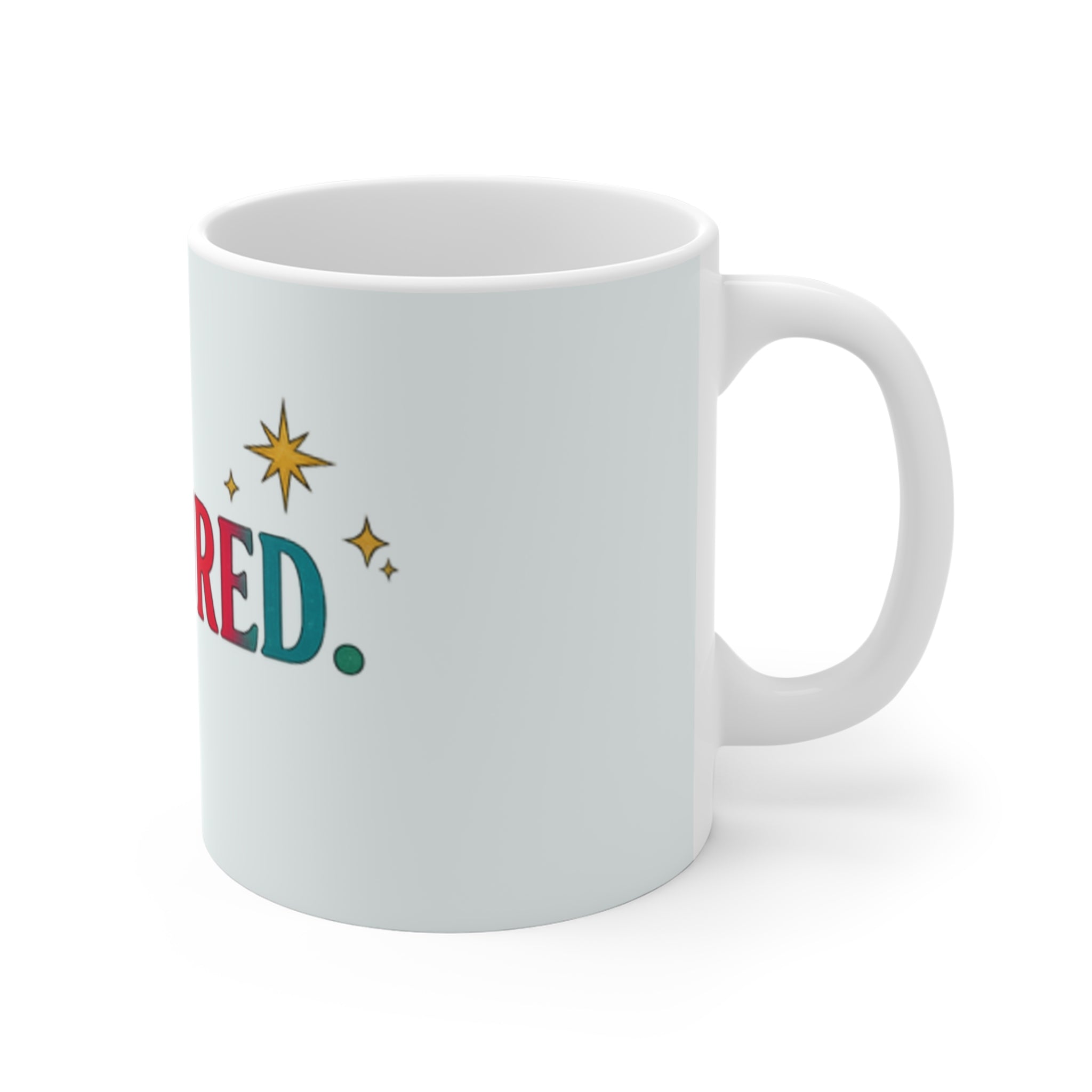 Treasured Days Colorful Typography Mug — 11oz