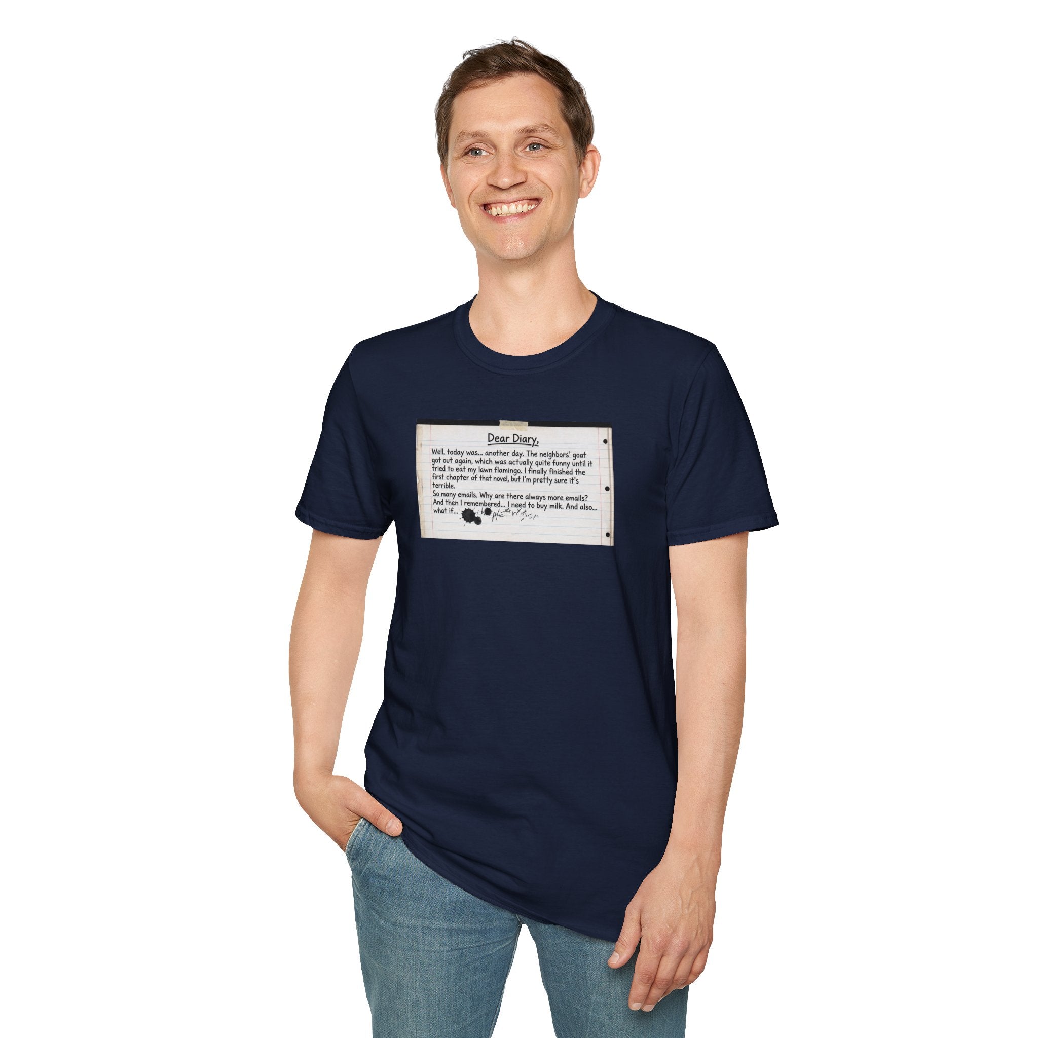 T‑Shirt — Funny "Dear Diary" Journal Quote Tee (Relatable Humor Gift)