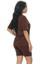 Loose Fit Top & Biker Shorts Set