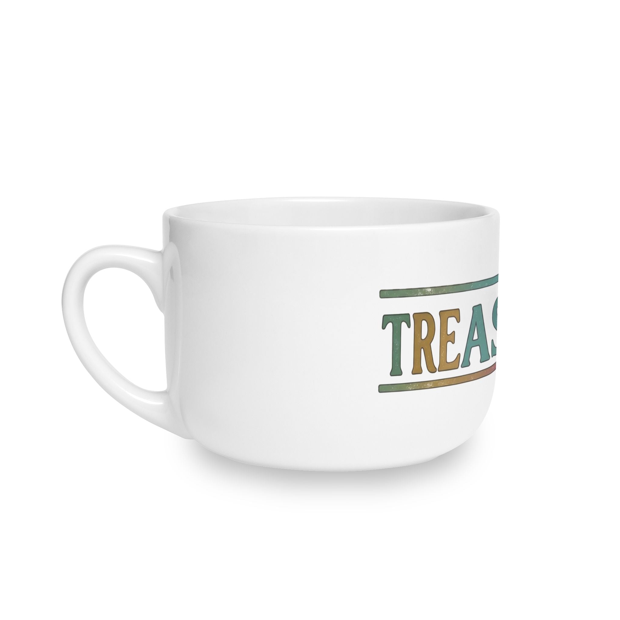 Treasured Ceramic Latte Mug — 25oz Inspirational Coffee Cup