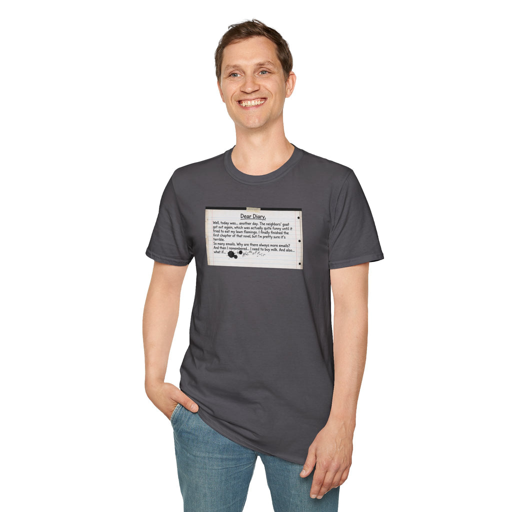 T‑Shirt — Funny "Dear Diary" Journal Quote Tee (Relatable Humor Gift)