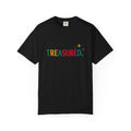 Treasured T-Shirt — Colorful Retro Text Graphic Tee