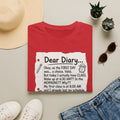 Dear Diary Funny Journal Quote T-Shirt — Back-to-School Student Humor Tee