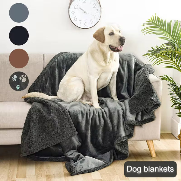 Sherpa Pet Blanket | Waterproof Flannel Dog & Cat Blanket