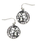 ( MX1049 )  PET LOVERS THEME MOON AND CAT EARRING