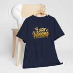 I Stay Winning T‑Shirt — Motivational Gold Script Tee thumbnail 69
