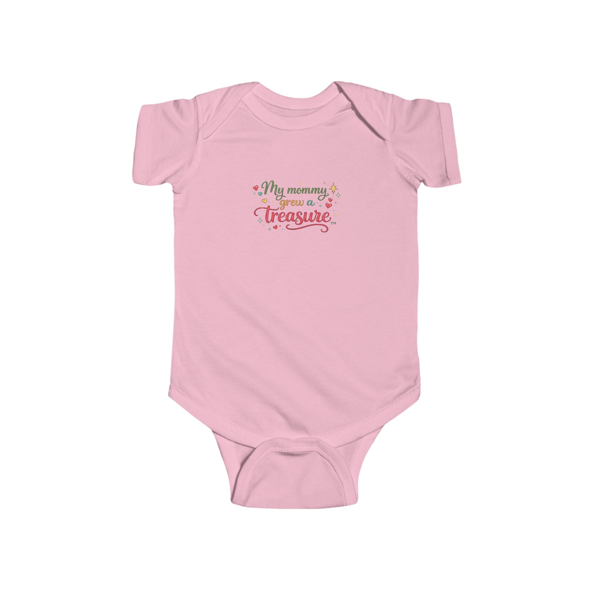 Infant Bodysuit “My Mommy grew a Treasure” Baby (B)- Cute Floral