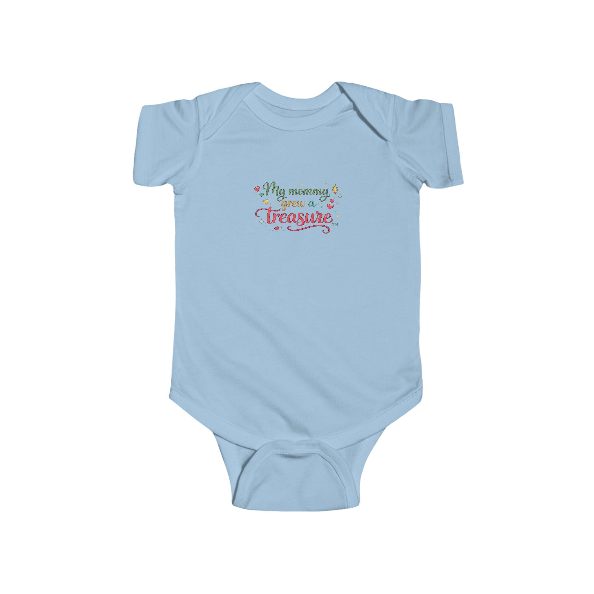 Infant Bodysuit “My Mommy grew a Treasure” Baby (B)- Cute Floral
