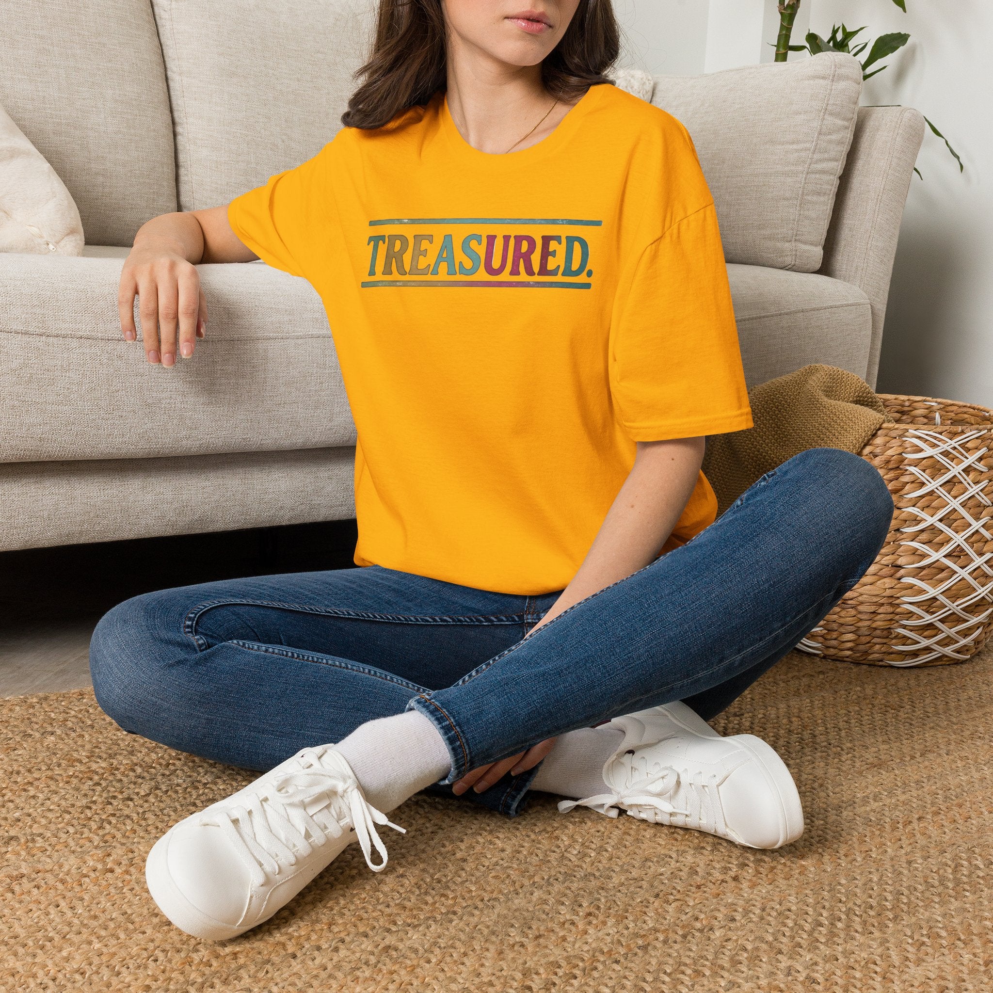 T-Shirt — 'Treasured' Colorful Retro Graphic Tee