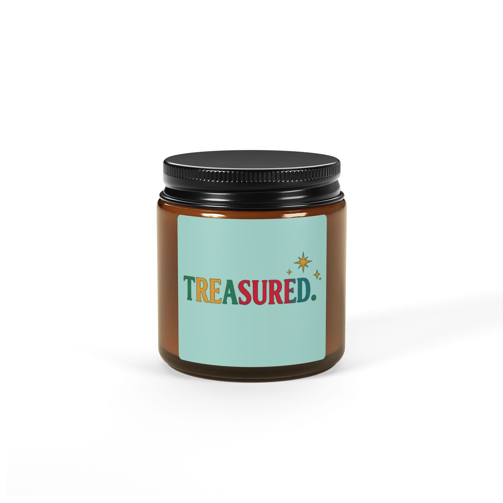 Treasured Scented Soy Candle — Amber Jar (Multi-Size)