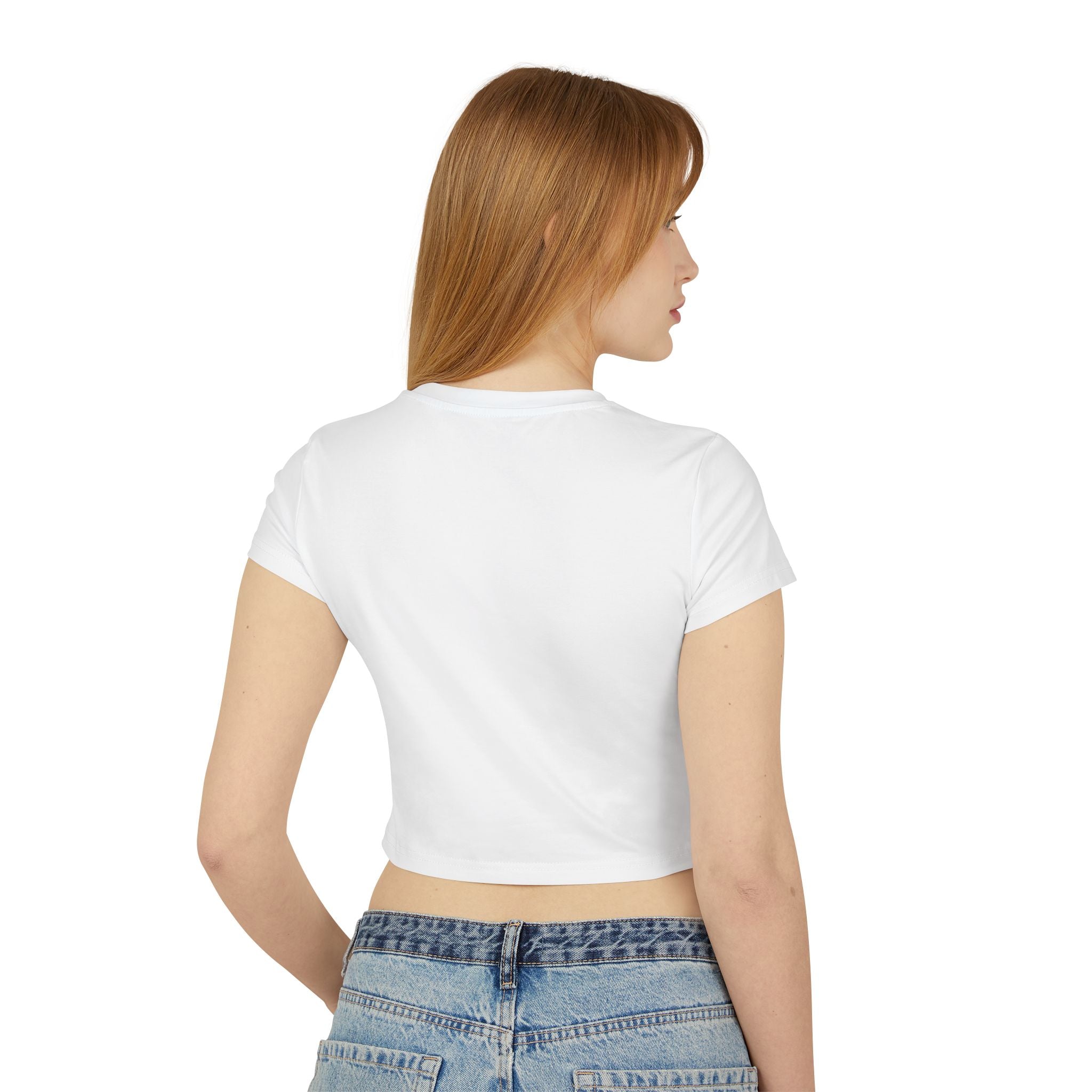 Treasured Crop Tee — Retro Color Block Women's Baby Tee