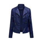 Women's Leather Jackets Women's Short Jackets Slim Thin Leather Jackets Ladies Motorcycle Suits thumbnail 15
