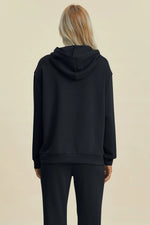 Basic Bae Full Size Air Scuba Drawstring Long Sleeve Hoodie with Kangaroo Pocket thumbnail 6