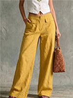 Solid Color Loose Fit Casual Pants - Elastic Waist Trousers thumbnail 19